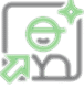 A green map of the middle east with a gray background.