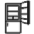 A black background with a white circle in the middle.