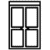 A black background with a white circle in the middle.